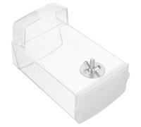 BAZEITFLOW Clear Small Bird Feeder Cage Made of PP Material Anti-spill Automatic Feeding Container for Parakeets Finches Quails Easy to Clean Outdoor Bird Food Bowl