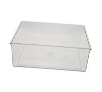 BAZEITFLOW Clear Transparent Hamster Bath Container Large Plastic Pet Bathtub for Bathing and Digging Easy to Clean and Observe Small Animal Toilet Basin