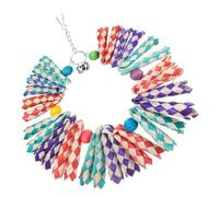 BAZEITFLOW Colorful Parrot Shredder Bird with Crinkly Paper for Parakeets Cockatiels Conures Lovebirds Engaging Cage Accessories to Promote Beak Health and Physical Activity for Caged Birds