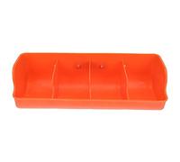 BAZEITFLOW Compartment Plastic Pig Feeder Trough Livestock Food Feeder Easy Install Clean Capacity Random Style