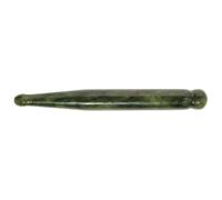 BAZEITFLOW Convenient Acupoint Jade Massager Stick for Body and Fingers, and Protecting Fingers, Portable Jade Massage Tool Round Edges and Pointed Side, for Use a Long Walk