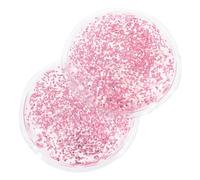 BAZEITFLOW Cooling and Heating Eye Compress Pads 2pcs Mini Gel Ice Packs for Home Use Pink Reusable Soothing Therapy for Tired Eyes and Dark Circles