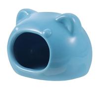 BAZEITFLOW Cooling Ceramic Pet Nest for Hamsters Squirrels and Birds Animal Shape Design Easy to Clean Small Bed for Sofa Cage Use Summer Cooling with Optional Winter Blanket