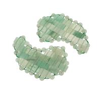 BAZEITFLOW Cooling Jade Stone Eye Mask for Puffiness Relief and Fine Line Reduction Soothing Facial Comfortable Daily Skincare Supply for Eye Brightening and Tightening Green Aventurine