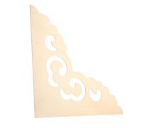 BAZEITFLOW Copper Antique Cabinet Corner Protector Decorative Flat Edge Guard for Wooden Furniture Fit Copper Corner Braces Easy Installation Furniture Frame Shield