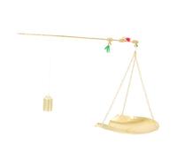 BAZEITFLOW Copper Chinese Medicine Scale with Accurate Markings Retro Design Easy to Use for Tea Leaf Medicinal Materials and Kitchen Weighing Capacity