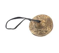 BAZEITFLOW Copper Finger Cymbals Small Musical Instrument for Ethnic Musical Instruments Sturdy Hand Percussion Cymbals Suitable for Cultural Performances and Traditional Music