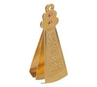 BAZEITFLOW Copper Precision Eyebrow Tweezers Handcrafted Brass Mustache Hair Remover for Facial Grooming and Ingrown Hair Removal with Fine Point - Vintage Style for Men and Women