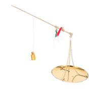 BAZEITFLOW Copper Traditional Chinese Medicine Weighing Scale Portable Handheld Mini Herb Scale for Accurate Herbal Kitchen and Small Item Measurement with Craftsmanship