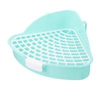 BAZEITFLOW Corner Bunny Litter Box Pet Potty Training Tray Plastic Indoor Triangle Toilet for Small Animals Guinea Pigs Rabbits Hamsters