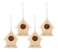 BAZEITFLOW Creative and Beige Colour Bird Nest Decorative Artificial Bird House Wooden with Realistic Look Adds Creativity to Home Gardening for Garden Supplies and Room Decoration