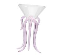 BAZEITFLOW Creative Octopus Glass Cocktail Cup Stemless High Borosilicate Wine Goblet for Party Birthday Wedding Banquet Bar Use Design