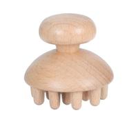 BAZEITFLOW Creative Wooden Massage Comb for Scalp Acupuncture Point Therapy Ergonomic Hand Carved Head Massager with Smooth Durable Eco Friendly Design for Relaxation and Hair Care
