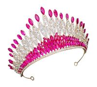 BAZEITFLOW Crown Headband for Bride Dazzling Rhinestone Wedding Tiara Lightweight Hair Accessory for Parties Birthdays and Special Occasions Unique Design for Women
