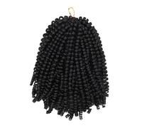 BAZEITFLOW Curly Dreadlock Wig Synthetic Low Heat Resistant Crochet Hairpiece Short Braided Style Women Fashion Accessory for Casual and Party Wear