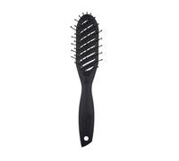 BAZEITFLOW Curved Massage Hairdressing Styling Comb for Women Lightweight Portable Black Abs Plastic Design for Ladies and Scalp Relaxation and Detangling