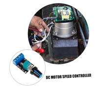 BAZEITFLOW Dc Motor Speed Controller Adjustable Pwm Regulator Module with Speed Switch for Low Voltage Motor Fan Control and Operation
