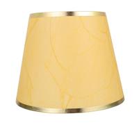 BAZEITFLOW Decorative Cloth Lampshade Table Light Cover Faux Sheepskin Material with Gold Edge Chic Home Lampshade Replacement for Bedroom and Living Lighting
