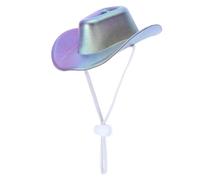 BAZEITFLOW Decorative Puppy Hat Bright Colorful Western Cowboy Style Pet Hat for Dogs Cats Small Pets Party Photography Accessory Easy Wear Lightweight Festival Costume