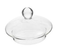 BAZEITFLOW Delicate Glass Tea Pot Lid Replacement Cover for Kettle Heat Resistant Teapot Parts with Smooth Edge and Fine Texture for Optimal Brewing and Aroma Preservation