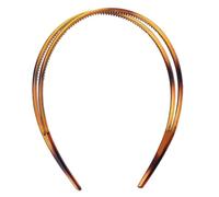 BAZEITFLOW Delicate Headband Simple Style Headband Two-Tier Plastic Hair Fixing Tool for Girls Comfortable Wearing Daily Use Stylish Lightweight Face Washing Headwear