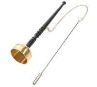BAZEITFLOW Delicate Temple Yin Qing Copper Ornament Buddhism Percussion Instrument for Meditation Sound Smooth Edges for Yoga Spiritual Practices for Easy