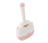 BAZEITFLOW Detachable Filter Cat Litter Scoop with Holder Lightweight Plastic Sifter Dual Gap for Versatile Cat Litter Pan Cleaning Kitten Poop Scooper Shovel Pink