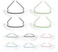 BAZEITFLOW Disposable Eye Protective Goggles 10pcs Pack Windproof Anti-spittle Eye Mask for Adults Mixed Colors for Skin Care and Personal Use Random Color