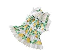 BAZEITFLOW Dog Suspender Skirt for Small Medium Dogs Summer Washable Reusable Pet Clothes Comfortable Puppy Dress for Outdoor Play