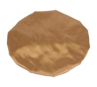 BAZEITFLOW Double-layer Satin Shower Cap Ruffled Edge for Women Large Size 37cm Diameter Reusable Bathing Hat for Spa Hair Protection and Shower Accessories