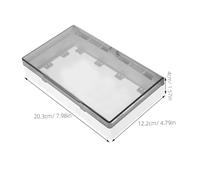 BAZEITFLOW Double Socket Cover Ultra Thin Wall Protector Electrical Outlet Cover for Bathroom Switches with Screw Installation Insulated Weatherproof Socket Guard