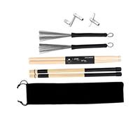 BAZEITFLOW Drum Tuning Key Kit with Ergonomic Drumstick and Storage Pouch Multi Purpose Drum Supplies for Students Balanced Design for Low Volume Practice and Stage Performance