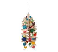 BAZEITFLOW Durable Large Parrot Chewing Bird Swing with Material for Parakeet Cage Decor Wear Resistant Interactive Playground Funny Bite Resistant for Birds Exercise and Exploration