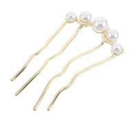 BAZEITFLOW Durable Metal Hair Fork Clips Prong U Shape Side Combs for Women Hair Styling Lightweight Portable Updo Pins for Buns and Professional Hairstyle Accessories