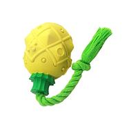 BAZEITFLOW Durable Pineapple Shaped Dog Chew Lightweight Interactive Food Dispensing Ball for Teeth Cleaning and Energy Reduction Suitable for Indoor Outdoor Play and Tug of War