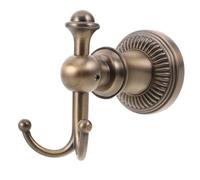 BAZEITFLOW Duty Wall Mounted Coat Rack Hooks Double Antique Style Hangers for Coats Towels Hats Keys Easy Installation No Wall Damage Decorative Classical Charm for Bedroom Hallway Bathroom