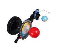 BAZEITFLOW Educational Solar System Model Kit with Touch Screen Interactive Globe for Astronomy and Geography Learning Dual-purpose Earth Moon Sun Orbital Teaching Aid Sphere Instrument
