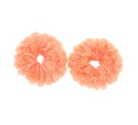 BAZEITFLOW Elastic Ponytail Holder Hair Elastic Bands 2Pcs Fluffy Faux Fur Soft and Gentle on Hair Comfortable Touching for Daily Look and Dressy Collection