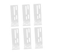 BAZEITFLOW Electric Curtain Installation Code Bracket Side Mount for Curtain Track Rail Support Fitting Accessories 6pcs Set