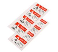 BAZEITFLOW Electric Shock Warning Signs 8pcs 60X40Mm Self-Adhesive High Voltage Safety Labels for Industrial and Electrical Caution