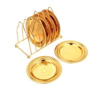 BAZEITFLOW Elegant Iron Art Snack Trays with Storage Rack Divided Compartments for Fruits Candy and Dry Goods Compact Food Plates for Home Restaurants Hotels and Parties