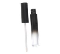 BAZEITFLOW Empty Black Gradient Lip Gloss Tubes 5pcs Long Refillable Plastic Lipstick Containers Diy Makeup Bottles for Women Cosmetic Packaging