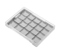 BAZEITFLOW Empty Magnetic Makeup Palette with Adjustable Metal Pans and Transparent Lid Portable Refillable Eyeshadow Storage Tray for Blush Lipstick Compact DIY Cosmetic Organizer