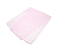 BAZEITFLOW Exfoliating Bath Towel Nylon Body Scrubber Pink Korean Shower Scrub Cloth Long Soft Back Washcloth for Men and Women Bath Cleaning Massage
