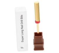 BAZEITFLOW Extra-long Tungsten Carbide Nail Drill Bit for Acrylic Nails Rounded Cylinder Manicure Grinding Head for Dead Skin Removal for Women and Salon Use