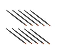 BAZEITFLOW Eye Makeup Brush Set Single-Head Brush 10Pcs Ultra-Soft Fiber Head Skin-Friendly Wooden Handle Black for Daily Use and Professional Eye Shadow Blending