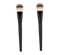 BAZEITFLOW Facial Mud Mask Brush Face Mask Applicator 2Pcs 6.68-Inch Nylon Hair Soft Applicator Brush with Comfortable Grip for Traveling and Skincare Routine