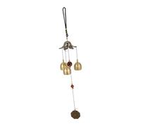 BAZEITFLOW Feng Shui Metal Wind Bell with Hanging Rope Sound Wind Chime for Garden Patio Balcony Decoration Handmade Eight-trigram Lucky Ornament for Outdoor Relaxation and Calm