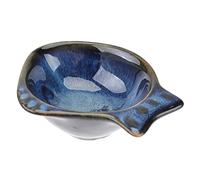 BAZEITFLOW Fish Shaped Ceramic Sauce Dish Blue Seasoning Dipping Bowl Appetizer Plate for Home Family Safe Versatile Condiment Holder Easy to Clean for Restaurants Catering