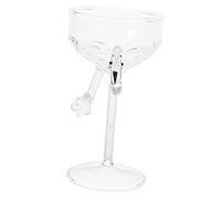 BAZEITFLOW Flamingo Glass Cocktail Cup Unique Wine Goblet for Party Wedding Christmas Elegant Transparent Household Drinkware